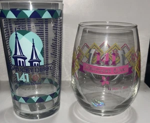 Kentucky Derby 2015 Glas Churchill Downs #141 Julep/stielloses Weinglas Set/2 - Bild 1 von 5