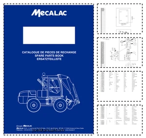 Mecalac 12MTX Bagger Teilekatalog SN 40000 - Bild 1 von 1