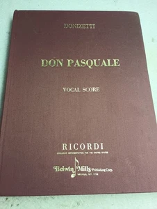 Don Pasquale (Vocal Score) Vocal Score Series by Gaetano Donizetti, Rep. Ricordi - Picture 1 of 11