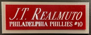J.T. ESTUCHE CUBO DE EXHIBICIÓN DE BÉISBOL REALMUTO PHILLIES AUTOGRAFIADO Firmado - Imagen 1 de 5