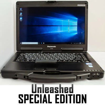 Panasonic Toughbook CF-53 MK3 UNLEASHED i5-3340M 8GB 256GB DVD WIFI WIN10 Rugged - Image 1 of 4