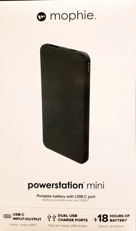 mophie Powerstation Mini 5000mah Portable Battery With Usb-c Port