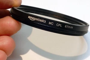 Amazon Basics 67mm Lens Filter Circular Polarizer C-PL MC Multi-Coated - Picture 1 of 8
