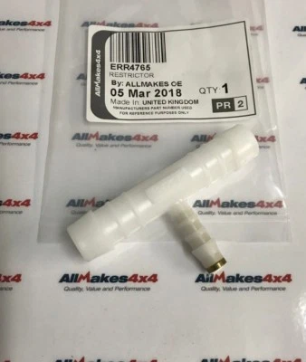 Allmakes Land Rover Discovery & RR V8 EFI Breather T Piece Restrictor ERR4765 Foto 1 de 2