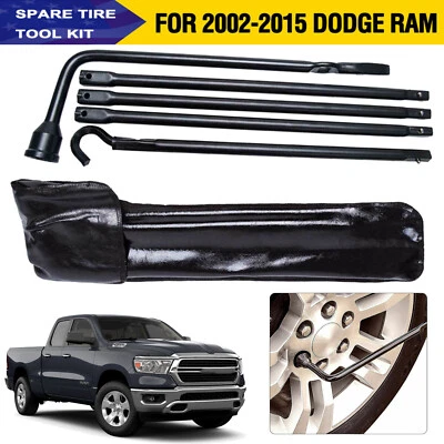 2002-15 Dodge Ram 1500 Spare Tire Lug Wrench Tool for Jack Replacement Set w Bag Foto 1 de 4