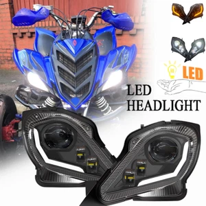 Led Headlights Assembly for Yamaha Raptor 250 350 700 YFZ 450 450R 450X 2006-22 - Picture 1 of 12