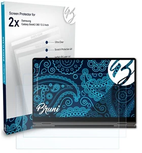Bruni 2x Protective Film for Samsung Galaxy Book3 360 13.3 Inch Screen Protector - Picture 1 of 8