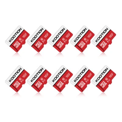 Kootion 1-10pcs 16GB Micro SD Card Ultra SDHC Memory TF Card For PC Camera Lot - Image 1 of 4