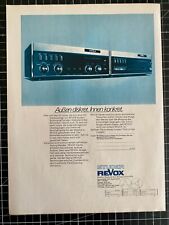 Studer Revox HIFi Stereoanlage Original 1973 Vintage Advert Werbung Reklame