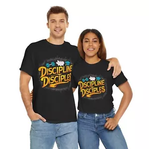 Camiseta Discipline Disciples Negra Hombre Mujer S M L XL 2X 3X - Imagen 1 de 25