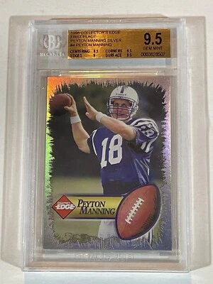 Peyton Manning Collectors Edge 1998 primer lugar plata novato #4 BGS 9,5 Pop 10 Foto 1 de 3