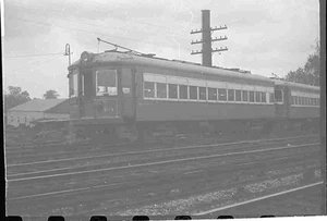 Q046 NEG/RP 1945 LVT LEHIGH VALLEY TRANSIT TRAIN TROLLEY CAR #704 P&W SHOPS - Picture 1 of 1