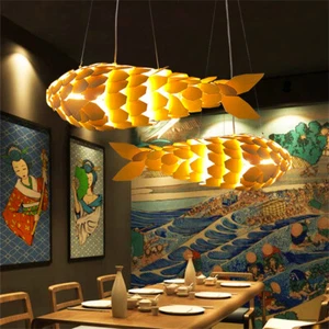 Bamboo Woven Lampshade Ceiling Light Lamp Shade Restaurant Hotel Cafe Decoration - Picture 1 of 12
