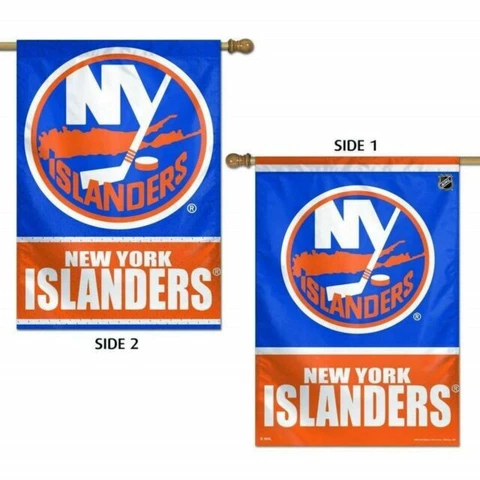 NEW YORK ISLANDERS 2 SIDED 28"X40" FLAG/BANNER NEW & OFFICIALLY LICENSED Cover