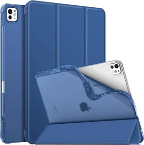 Case for iPad Pro 13-inch M4 2024 Soft TPU Stand Translucent Frosted Back Cover - Picture 1 of 12