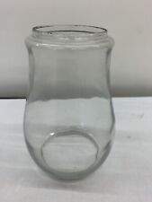 Clear Glass H 20 Lantern Globe 6-5/8” tall, 3-1/4” ID Bottom, 2-5/8” ID Top