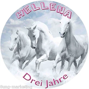 Tortenaufleger Tortendeko Pferde  Fototorte Zuckerbild Geburtstag 0195 - Bild 1 von 4