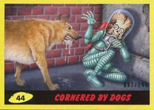 Mars Attacks The Revenge Yellow [199] Base Card #44 Cornered by Dogs