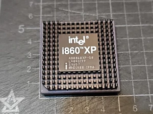 Vintage Intel i860 80860 Prozessor CPU A80860XP-50 CPGA SX657 mit HS - Bild 1 von 2