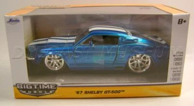 1967 '67 SHELBY GT500 MUSTANG BLUE BIGTIME MUSCLE 1:32 DIECAST JADA 2014 RARE - Image 1 of 2