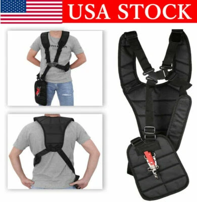 OYAJIA Double Shoulder Strimmer Padded Belt Harness Strap for Brush Cutter& Trimmer
