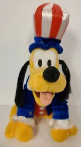 NEU Disney Parks Pluto 4. Juli 2006 feierliches Plüschtier 10"" groß - Bild 1 von 7