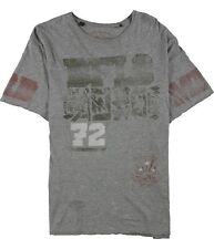 Buffalo David Bitton Mens Tonzo Graphic T-Shirt, Grey, XX-Large