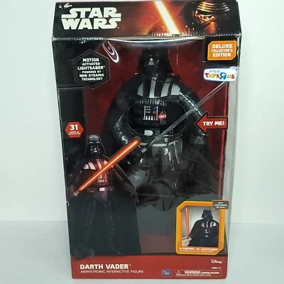 Darth Vader Animatronic Figure Deluxe Interactive Motion Activated NEW Box Dent - Image 1 of 4