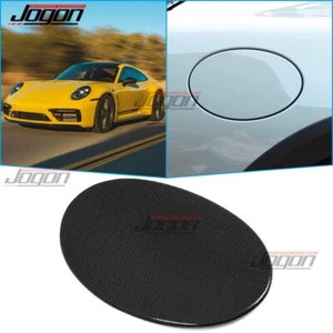 Tapa del tanque de combustible de carbono liso para Porsche 911 992 Targa Turbo 2019-2024 - Imagen 1 de 9