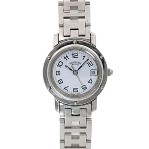 HERMES Clipper CL4 210 Quartz White Dial Ladies Watch 90276538 - Picture 1 of 6