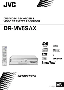 JVC DR-MV5SAX DVD Recorder Owners Instruction Manual Reprint - Picture 1 of 1