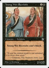 Young Wei Recruits Portal Three Kingdoms PLD Black Common MAGIC CARD ABUGames