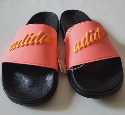 Sandali donna Adidas Adilette piscina slide logo retrò taglia 7 8 10 rosa