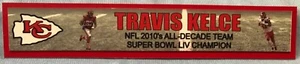 TRAVIS KELCE KANSAS CITY CHIEFS FULL COLOR NAME PLATE - Picture 1 of 1