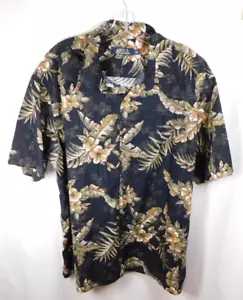 Boca Classics Men's Black Hawaiian Button Down Shirt Size 2X - Picture 1 of 4