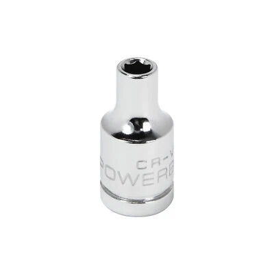 Powerbuilt 1/4 Inch Drive x 4 MM 6 Point Shallow Socket - 648280 - Image 1 of 4