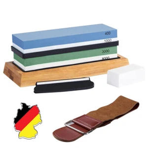 Profi Schleifstein set Abziehstein Wetzstein 400/1000 3000/8000 Messerschärfer - Bild 1 von 17