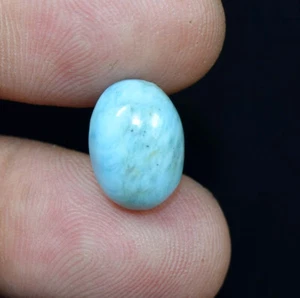 9.15 Ct Natural Larimar Oval Cabochon Gemstone Loose Stone For Jewelry Making - Picture 1 of 3
