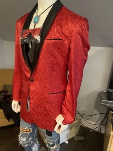 tuxedo jacket And Vest Retails $800 Size 46l - Picture 1 of 13