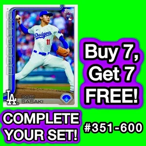 2025 Topps Series 2 Singles Cards! 🔥 U-PICK! YOU COMPLETE YOUR SET! #351-600 - Picture 1 of 1