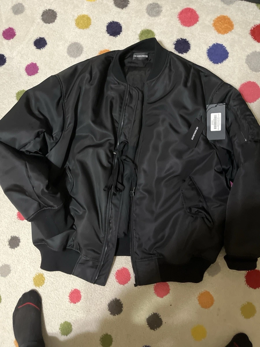 ANN DEMEULEMEESTER 2008SSコットンボンバージャケットXS ANN DEMEULEMEESTER 2008SSコットンボンバージャケットXS