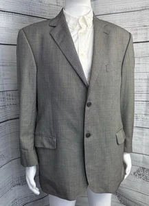 Giacca blazer lana Collezioni L’Uomo Made in Italy Super 140’s 56C grigio a pois - Foto 1 di 17