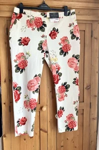 *NEW* Beautiful Dorothy Perkins Cotton 98% Trousers - Size 16 - Picture 1 of 6