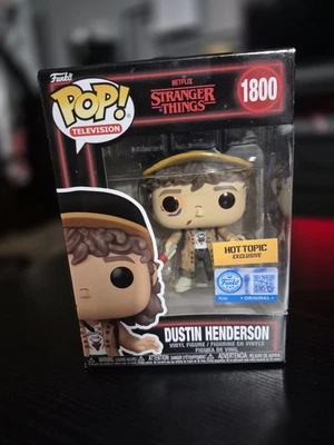 New ListingFunko Pop Stranger Things Dustin Henderson 1800 Hot Topic Exclusive New In Box