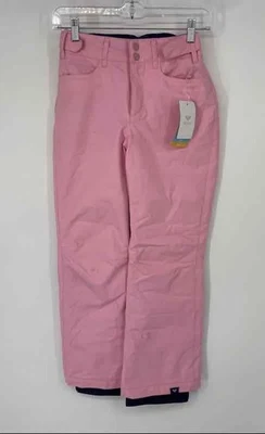 Roxy Girls Pink Backyard Flat Front Straight Leg Snow Pants Size Large - Image 1 of 4