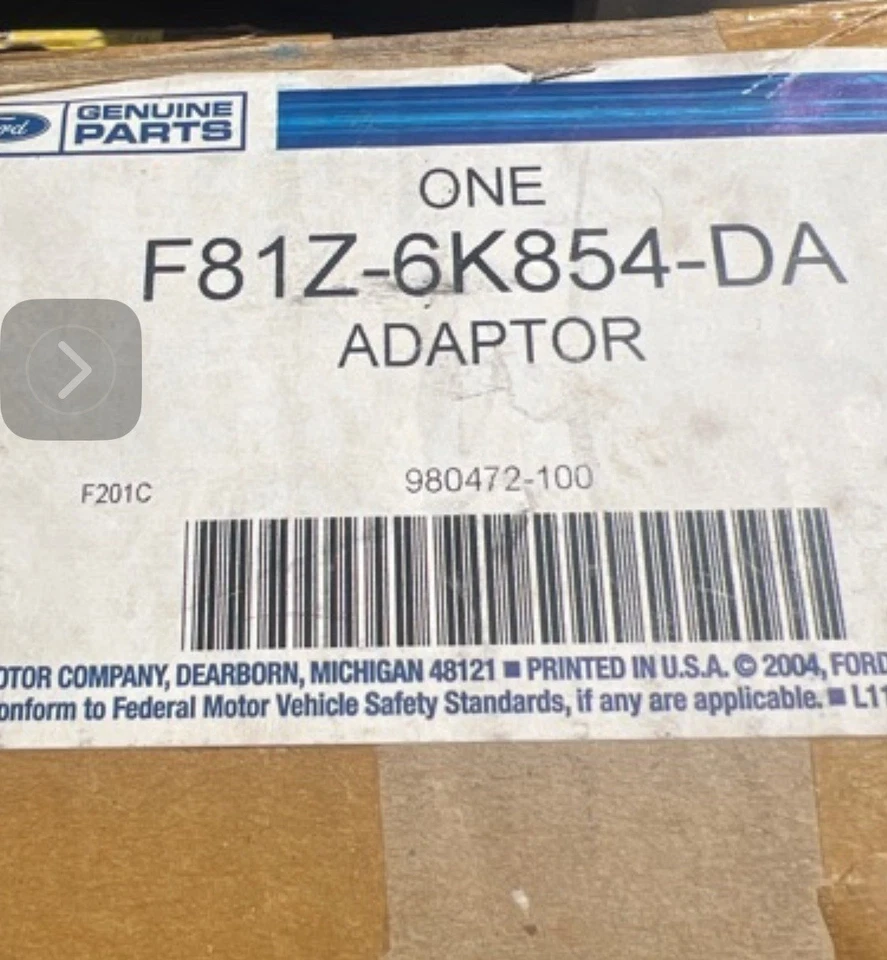 Conector de tubo de entrada de excursión Ford OEM 99-03 F81Z6K854DA F81Z/6K854-DA Foto 1 de 1