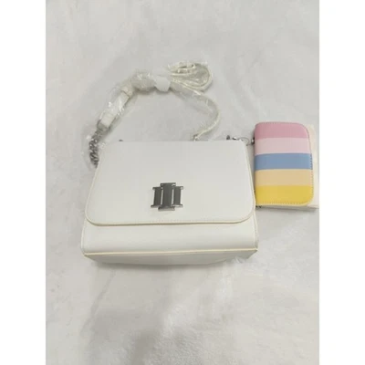 INC NUEVO CON ETIQUETAS Sibbell Juego de 2 Piezas Blanco Vainilla Bandolera Rayas Mini Bolso de Hombro Foto 1 de 4