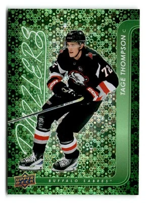 2024-25 Tage Thompson Upper Deck Dazzlers Green - Buffalo Sabres - Image 1 of 2
