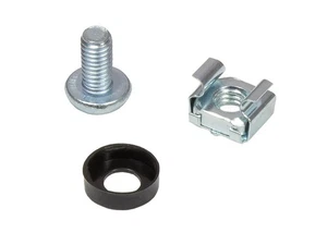 10x 19" Fachboden, Befestigung vorne, Einbautiefe 300 mm, 2er Set, tiefschwarz ( - Bild 1 von 2