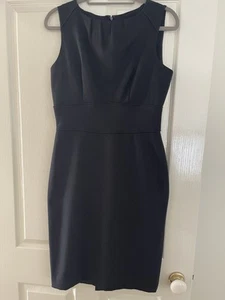 Laura Ashley womens dress size 10 pencil black sleeveless round neck - Picture 1 of 7